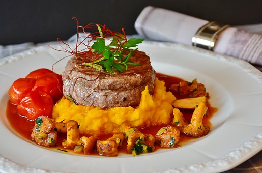 Steak met champignons
