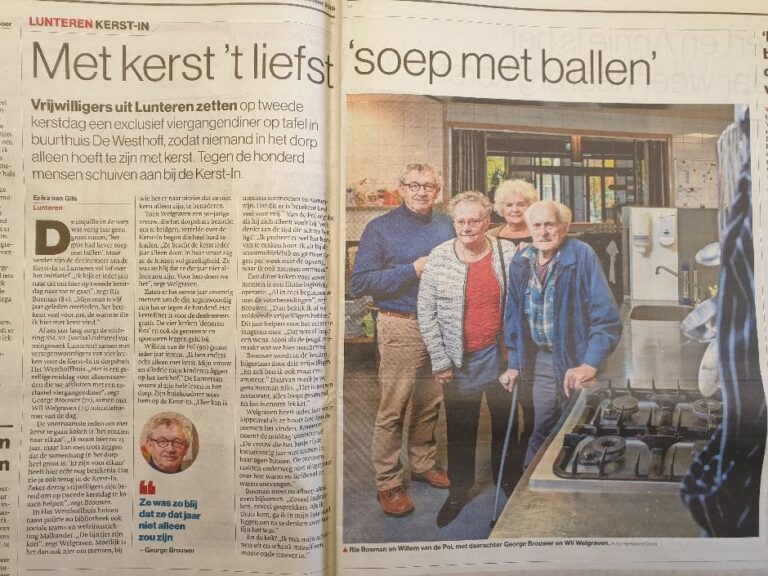 Krantenartikel Kerst-In