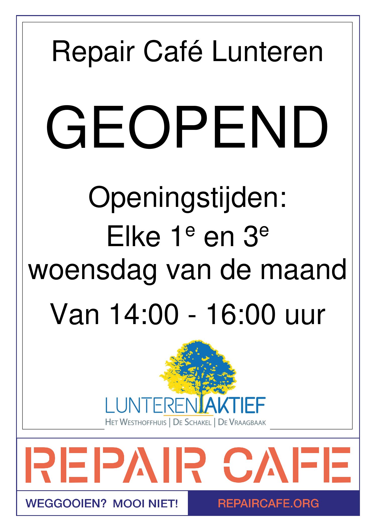 Repaircafé Het Westhoffhuis